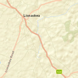 Lisnaskea Street Map