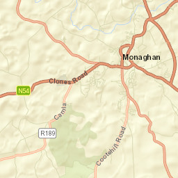 County Monaghan Street Map