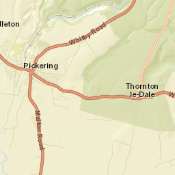 Blansby Park Lane, Pickering, North Yorkshire Street Map