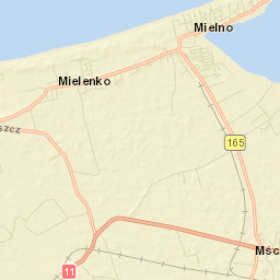 Mielno Street Map