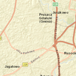 Powiat gdański Street Map
