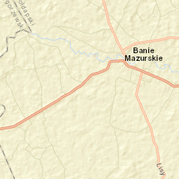 Banie Mazurskie Street Map