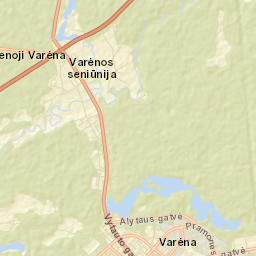 Varėna Street Map