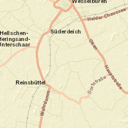 Wesselburen Street Map
