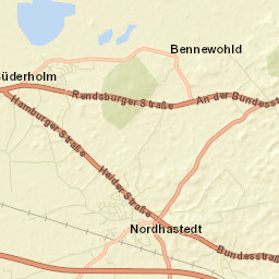 Nordhastedt Street Map