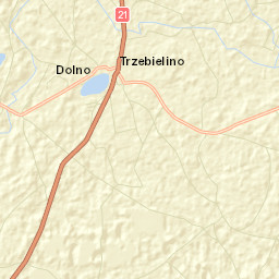 Trzebielino Street Map