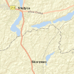 Stężyca Street Map