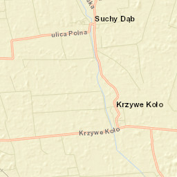 Suchy Dąb Street Map