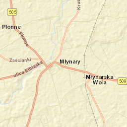 Młynary Street Map