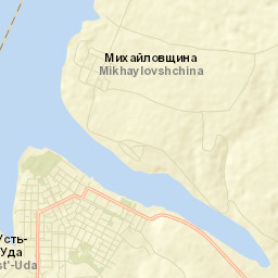 Ust’-Uda Street Map