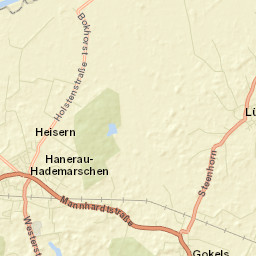 Hanerau-Hademarschen Street Map