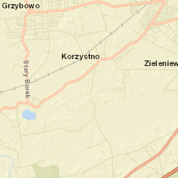 Grzybowo Street Map