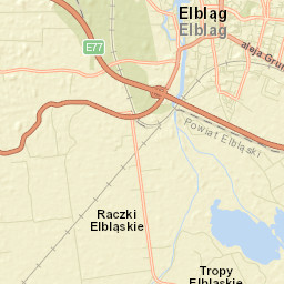 Elbląg Street Map