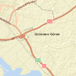 Gronowo Górne Street Map