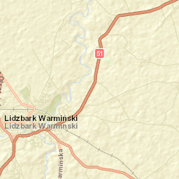 Lidzbark Warmiński Street Map
