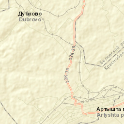Artyshta Street Map