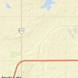 Smoky Lake Street Map