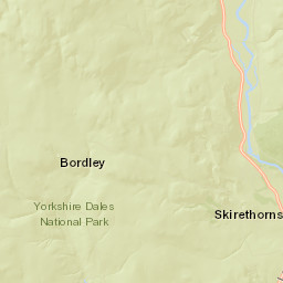 Skirethorns Lane, Yorkshire Dales National Park Street Map