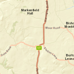 Knaresborough Road, Ripon, North Yorkshire Street Map