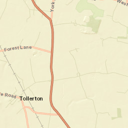 Baston Ln, York, North Yorkshire YO61, UK Street Map