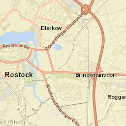 Rostock Street Map