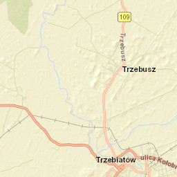 Trzebiatów Street Map