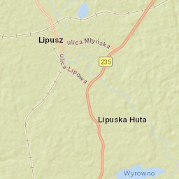 Lipusz Street Map