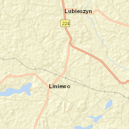 Liniewo Street Map