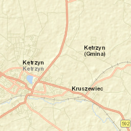Kętrzyn Street Map
