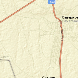 Severnoye Street Map