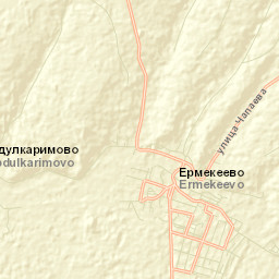 Yermekeyevo Street Map