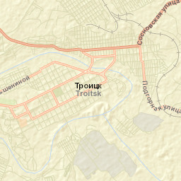 Troitsk Street Map