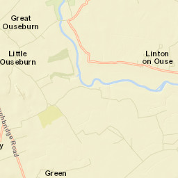 Linton upon Ouse Street Map
