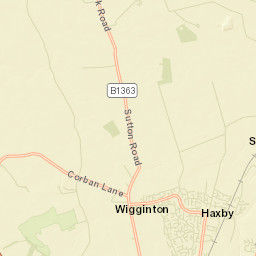 Haxby Street Map