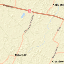 Miłoradz Street Map