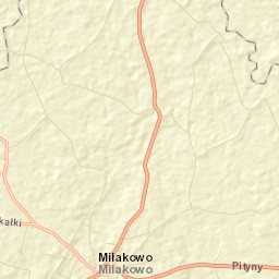Miłakowo Street Map