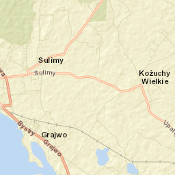 Powiat giżycki Street Map