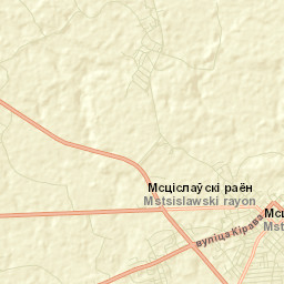 Mstsislaw Street Map