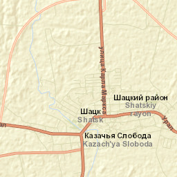 Shatsk Street Map