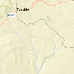 Blue Scar Lane, Clitheroe, Lancashire BB7 Street Map