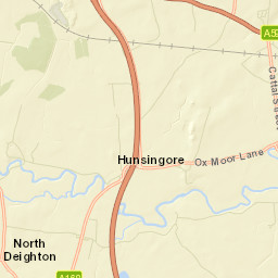 Cattal Moor Lane, York, North Yorkshire Street Map