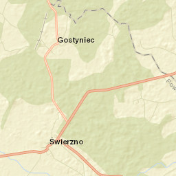 Świerzno Street Map