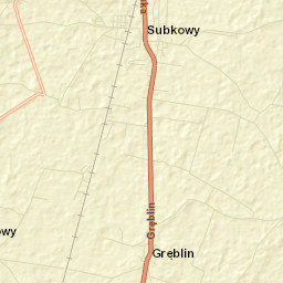 Subkowy Street Map
