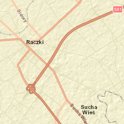Raczki Street Map