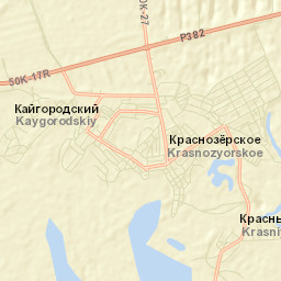Krasnozërskoye Street Map