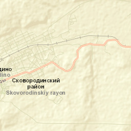 Skovorodino Street Map