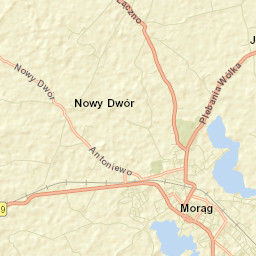 Morąg Street Map
