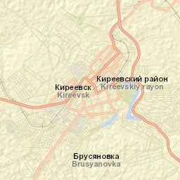 Kireyevsk Street Map