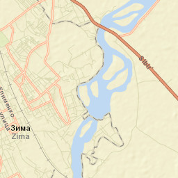 Zima Street Map