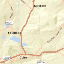 Foulridge Street Map